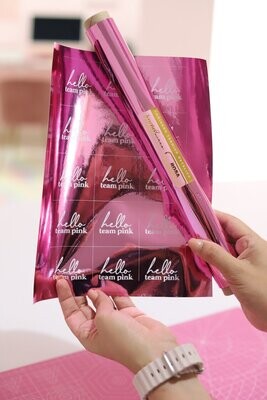 Laminado Térmico Metálico Rosa 5 Metros