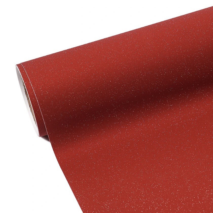 Vinil Adhesivo Glitter Texture Red