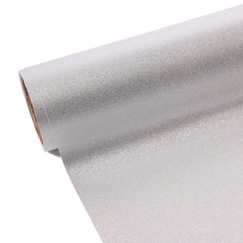 Vinil Adhesivo Glitter Texture Silver