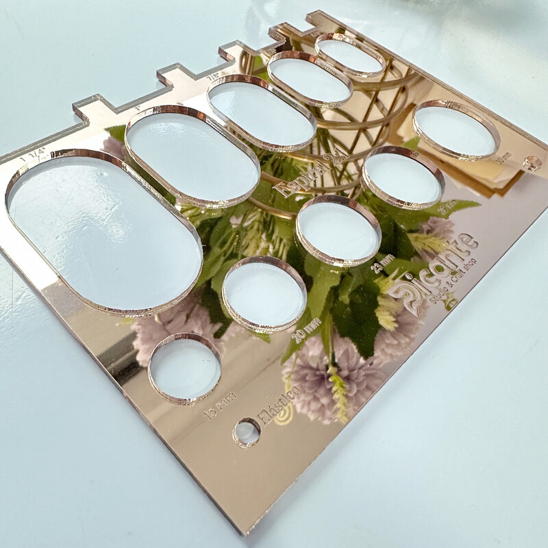 Selector de Arillos y Espirales 2:1 Acrílico Rose Gold