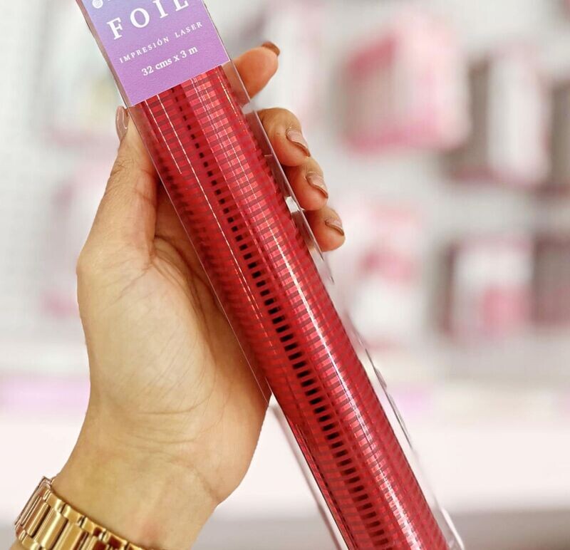 Foil Rojo Line Marca Angie Guerra