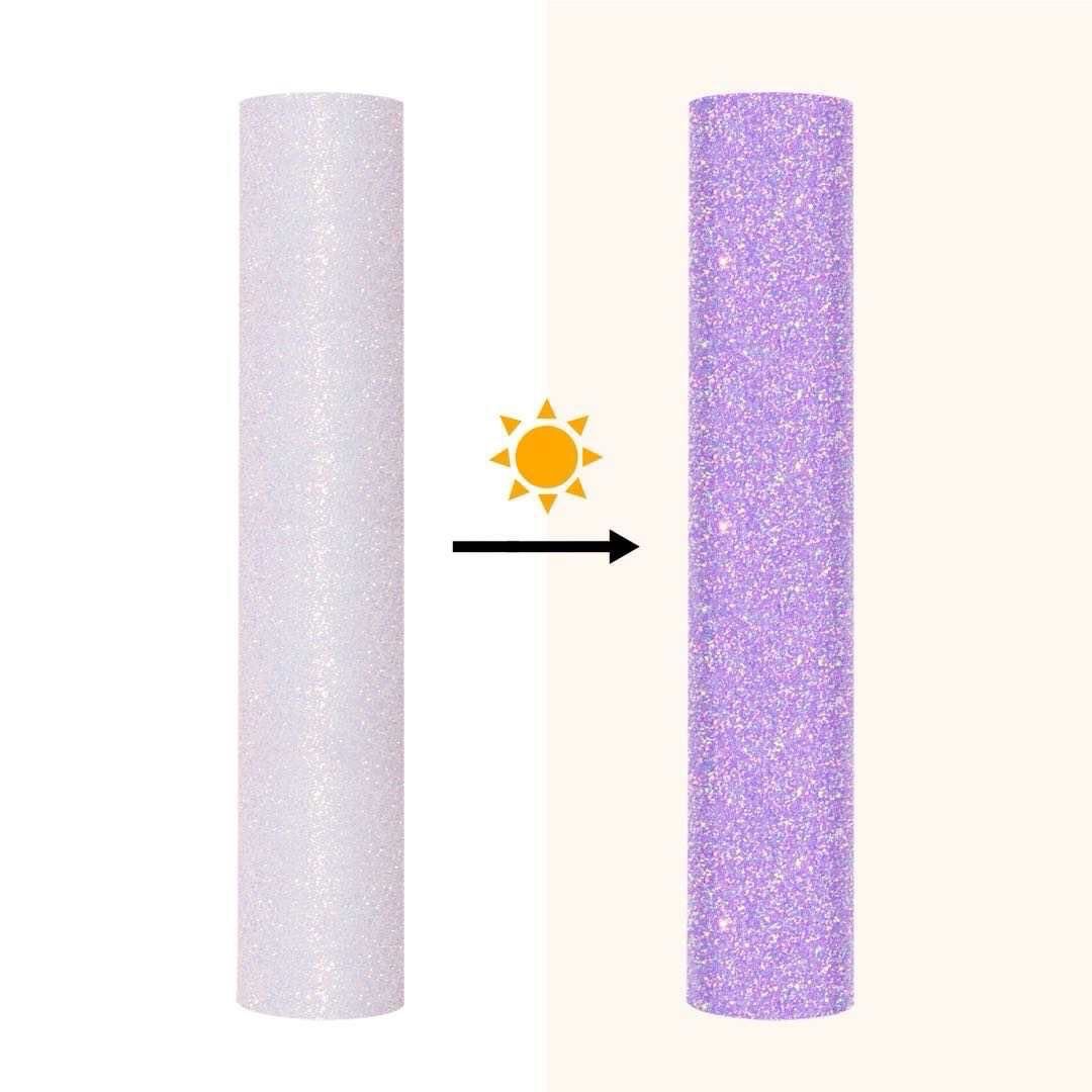 Vinil Textil Glitter Magic Sun Lilac
