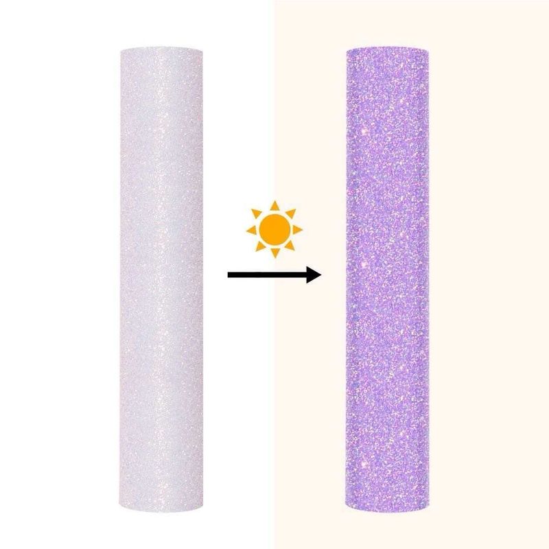 Vinil Textil Glitter Magic Sun Lilac