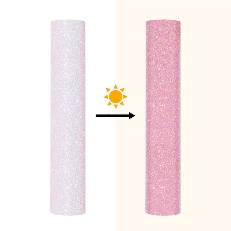 Vinil Textil Glitter Magic Sun Pink