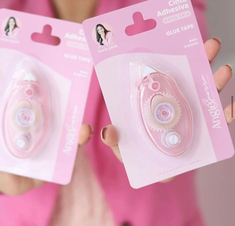 Cinta Adhesiva Adhesiva  Doble cara Team PINK