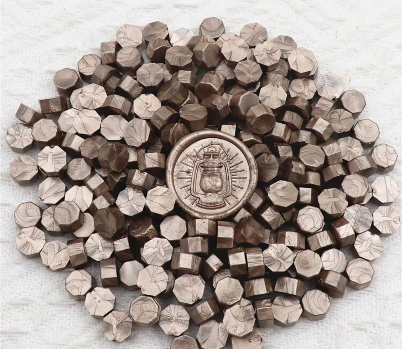 Cera para sello Bolsita de 50 pastillas CHAMPAGNE