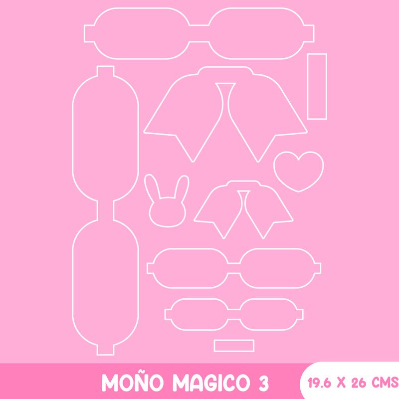 Troquel Moño Mágico diseño 3