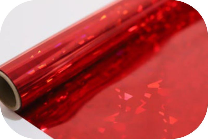 Foil Rojo Vidrio Roto
