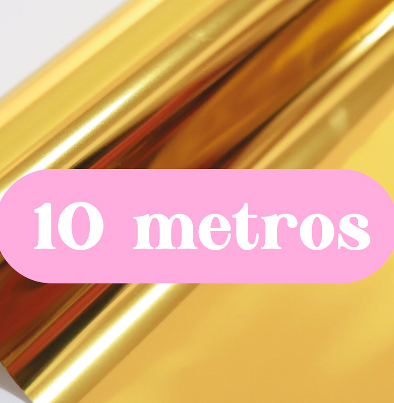 Foil   Dorado 10 Metros Marca ANGIE GUERRA