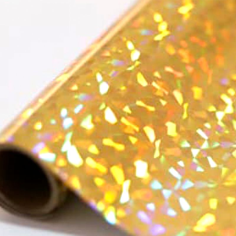 Foil Dorado Vidrio Roto 3 Metros Marca ANGIE GUERRA