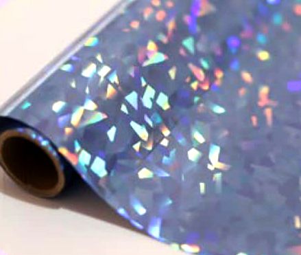 Foil  Azul Vidrio Roto Foil Marca ANGIE GUERRA