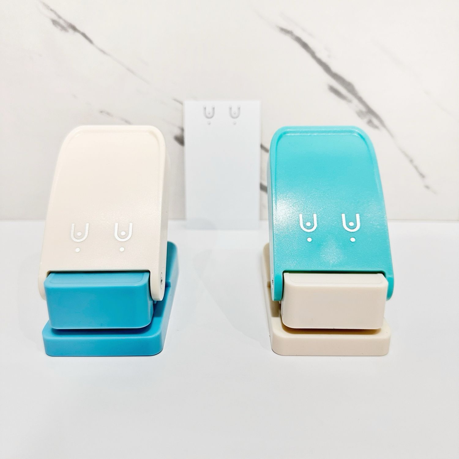 Card Punch Diseño para aretes Blanco