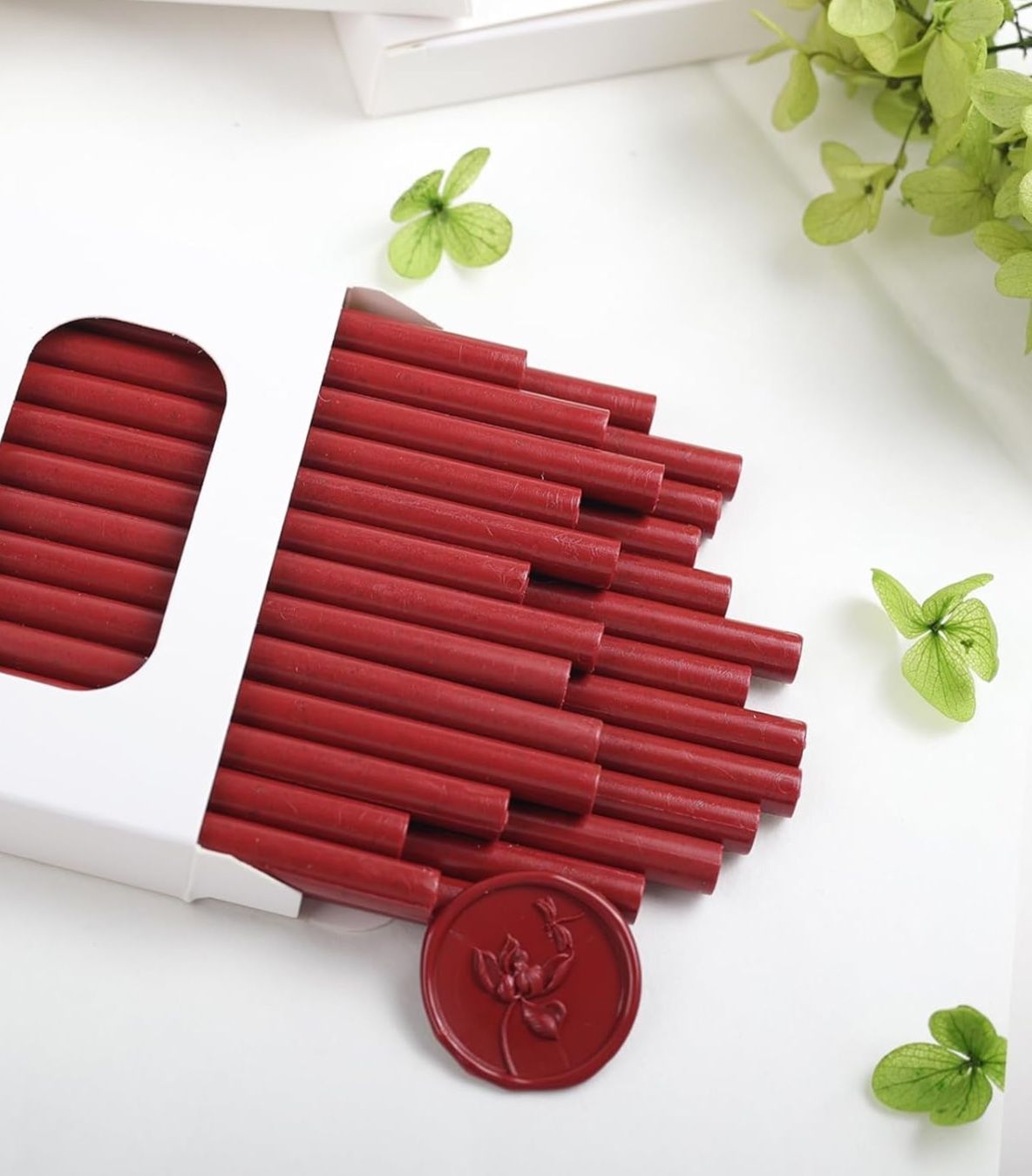 Cera para sellos de lacre color Rojo Velvet