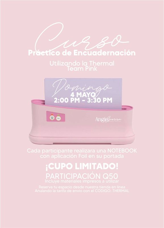 CURSO PRÁCTICO DE ENCUADERNACIÓN DOMINGO 4 DE MAYO