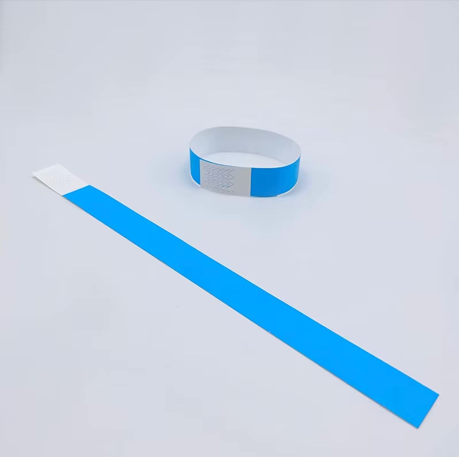 Brazalete imprimible Neon Blue (TYVEK) Paq. 50 Unidades