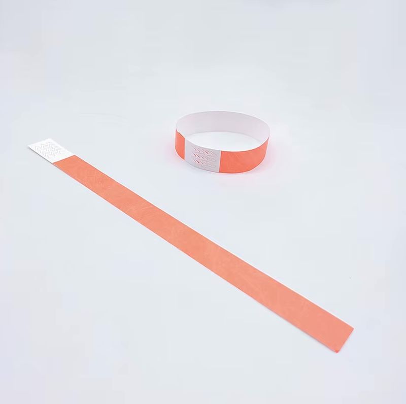 Brazalete imprimible Neon Orange Paq. 50 Unidades