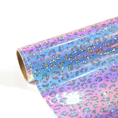 Vinil Adhesivo Leopard Opal Blue