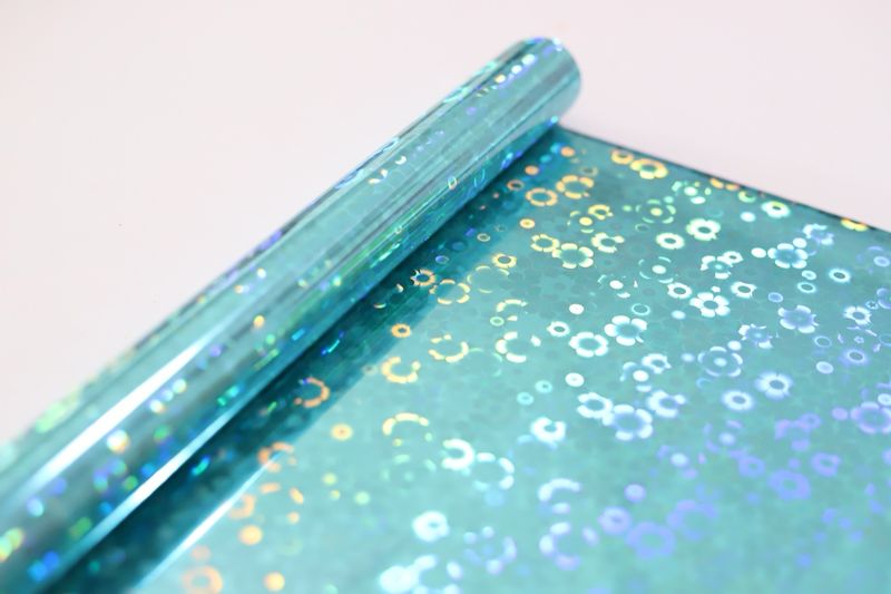 Foil Blue Flower