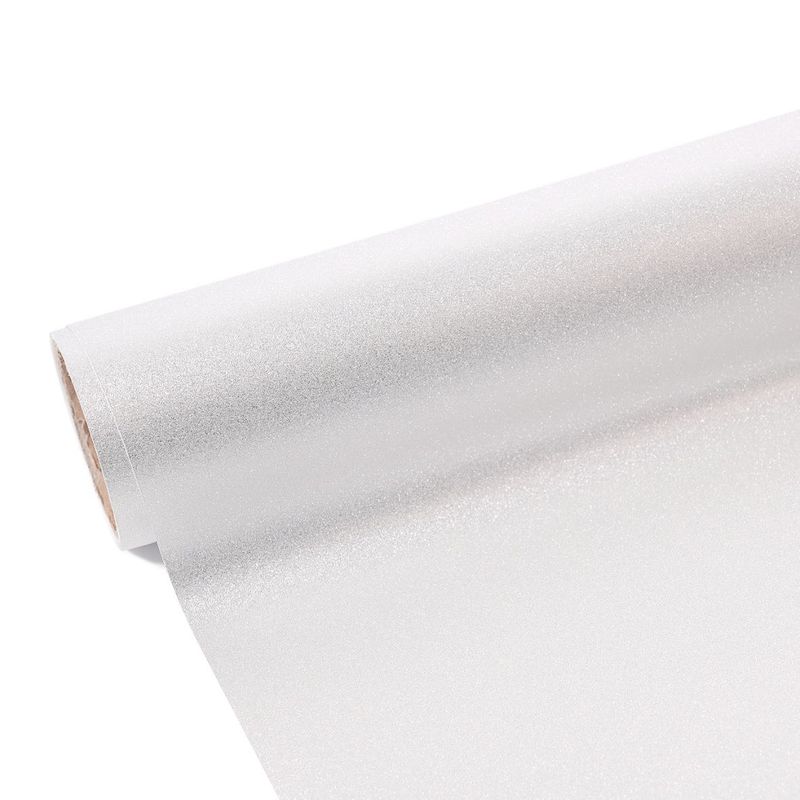 Vinil Adhesivo Glitter Texture White