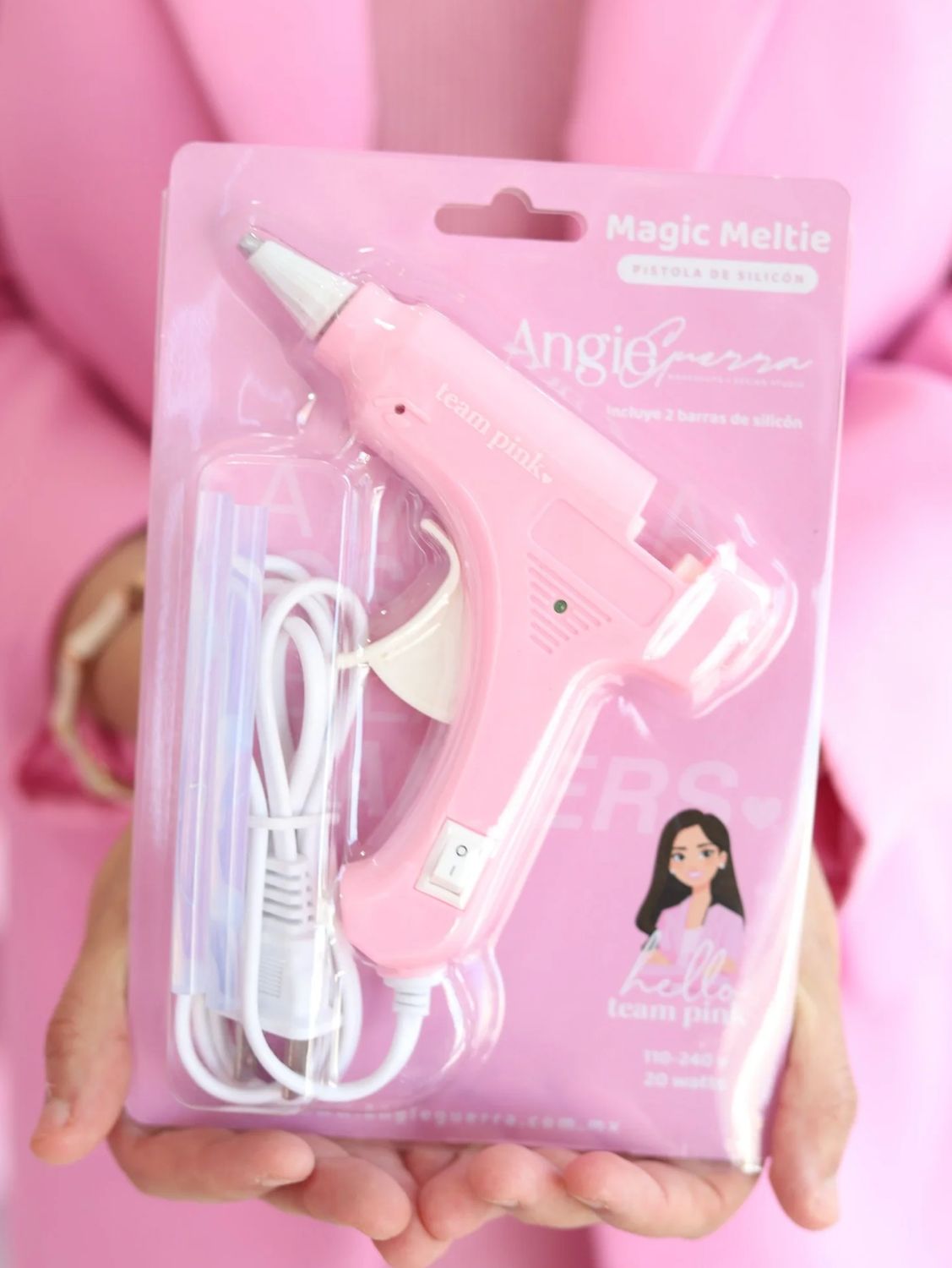 Pistola de silicon Rosa