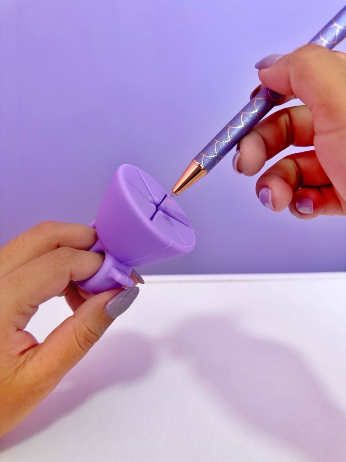 Anillo Recolector para residuos de Vinil Lila