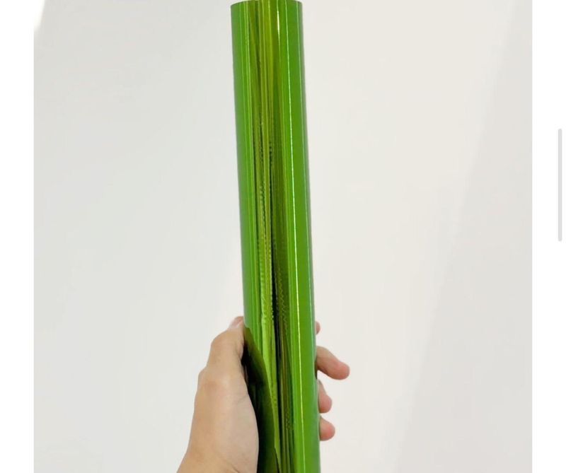 Laminado Térmico Metálico Verde Limón 3 Metros