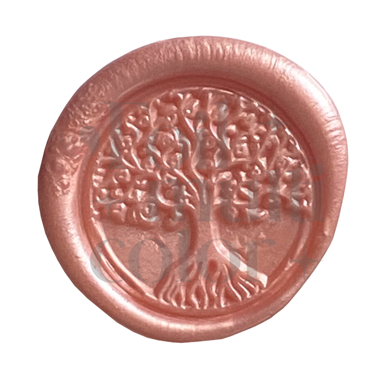 Cera para sellos de lacre color Rosa Salmon Perla