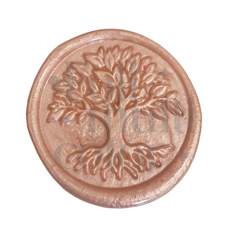 Cera para sellos de lacre color Salmón Perla