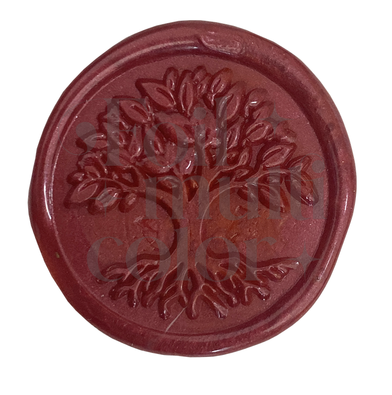 Cera para sellos de lacre color Vino
