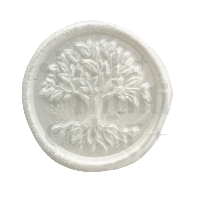 Cera para sellos de lacre color Blanco Perla