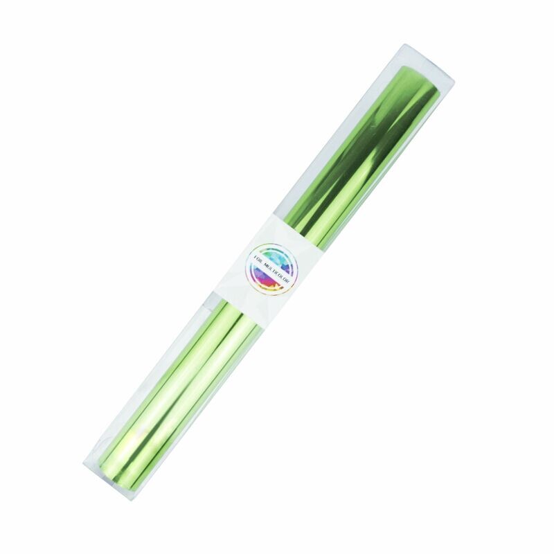 Foil Multicolor Color Verde Limón 3 Metros
