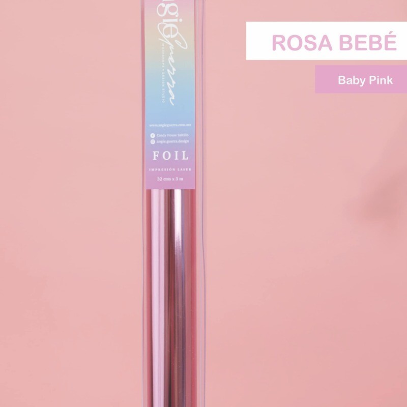 Foil  Baby Pink Marca ANGIE GUERRA