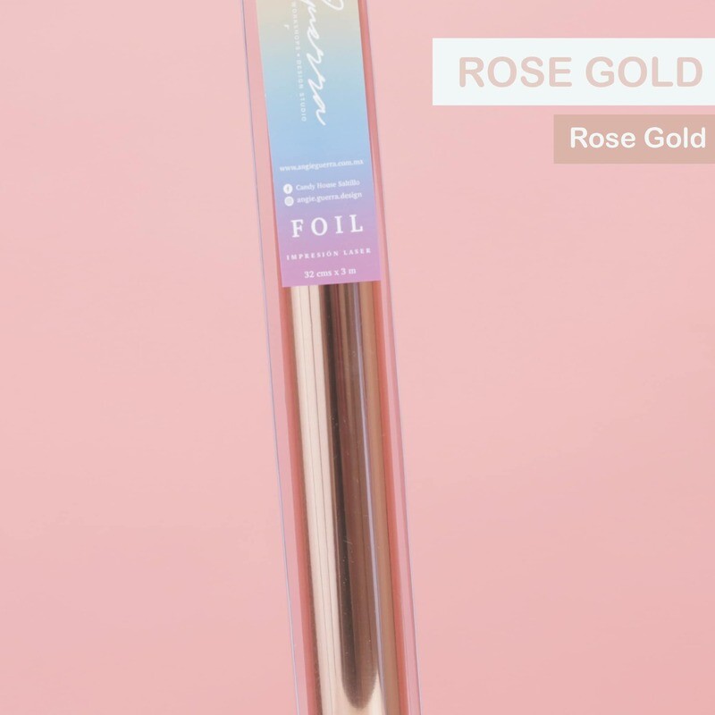Foil Rose Gold 3 Metros Marca ANGIE GUERRA