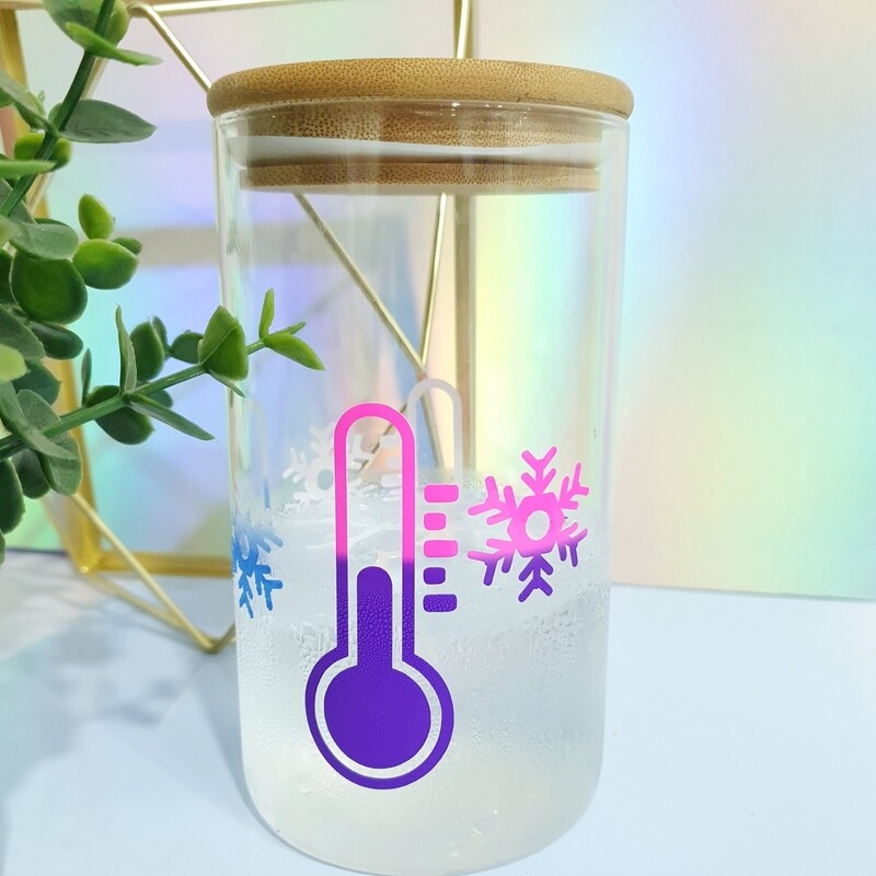Vinil Adhesivo Frozen Magic - Rosa / Violeta