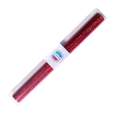 Foil Multicolor Color Rojo Escarchado 10 Metros