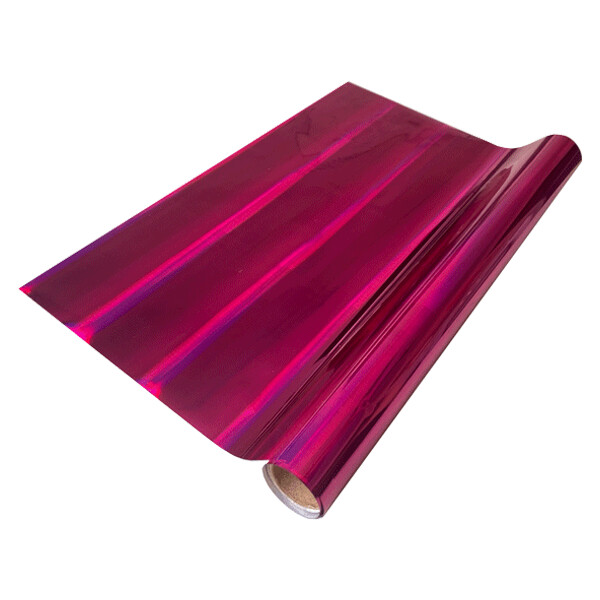 Foil Multicolor Color Fucsia Holográfico 10 Metros