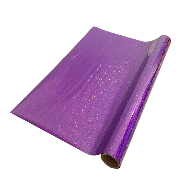 Foil Multicolor Morado Escarchado 10 Metros.