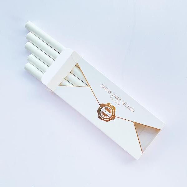 Cera para sellos de lacre color Blanco