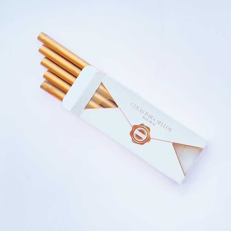 Cera para sellos de lacre color Oro