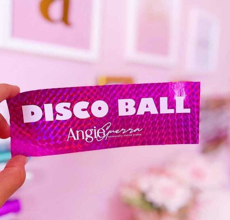 Foil Disco Ball Foil 3 Metros Marca ANGIE GUERRA