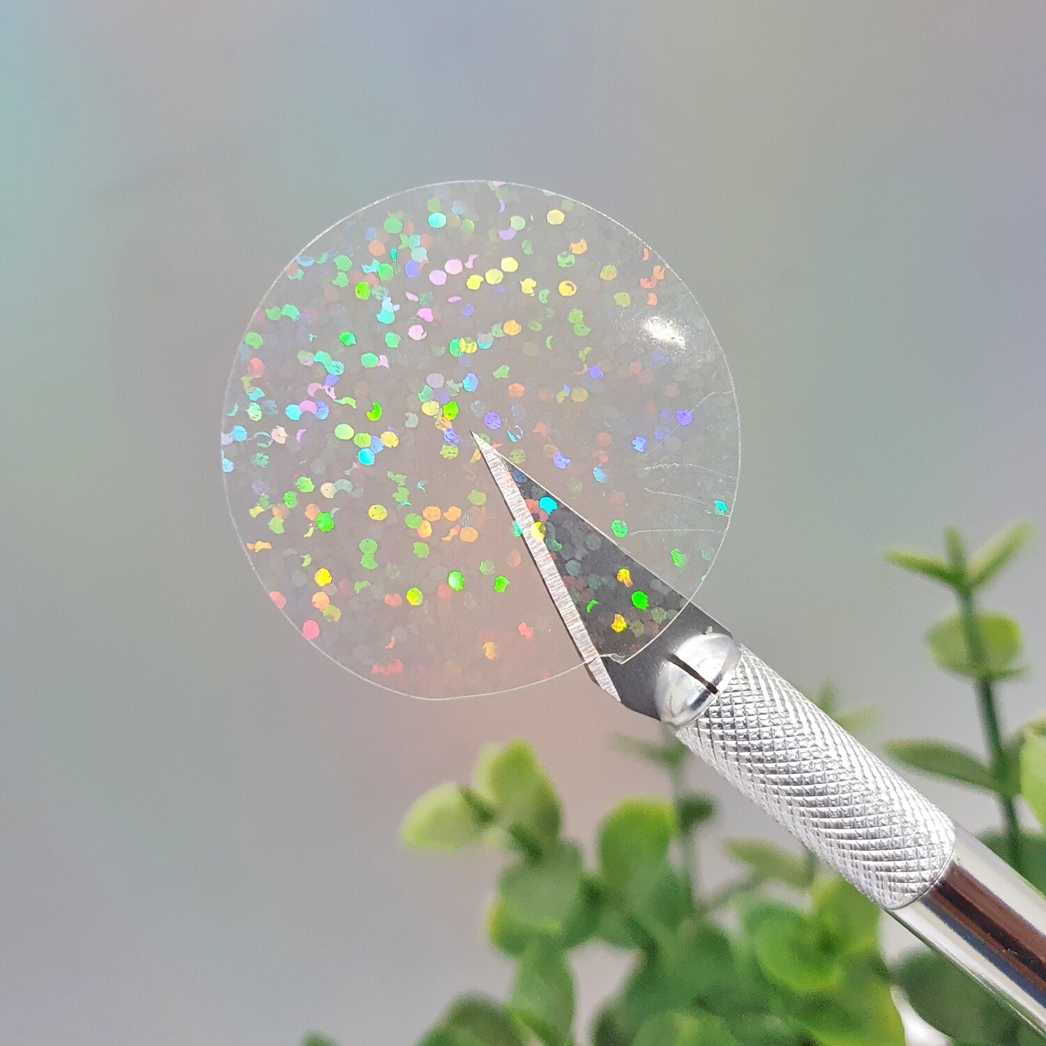 Rollo de Laminado en Frio Premium Holográfico  Glitter Confetti