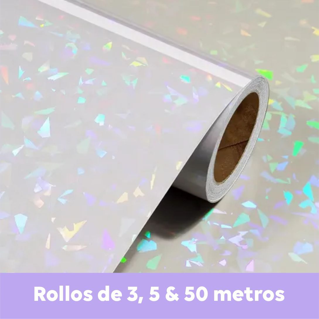 Laminado en Frio Holográfico Broken Glass Rollo