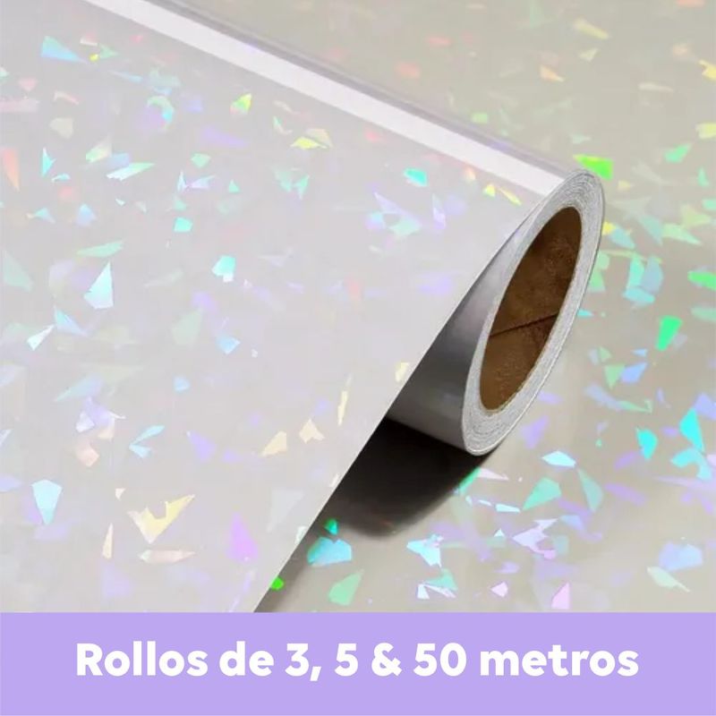 Laminado en Frio Holográfico Broken Glass Rollo