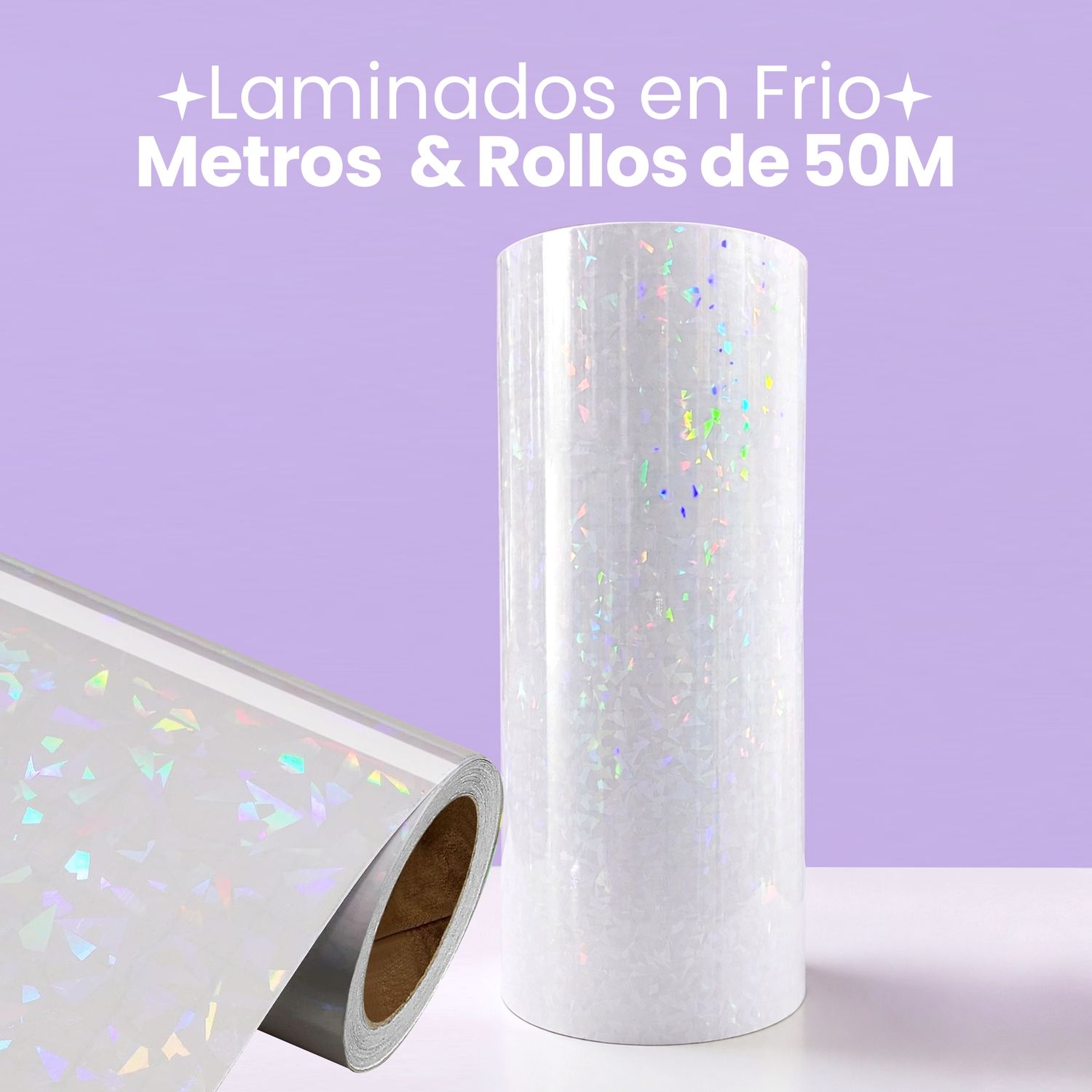 Laminado en Frio Holográfico Broken Glass Rollo
