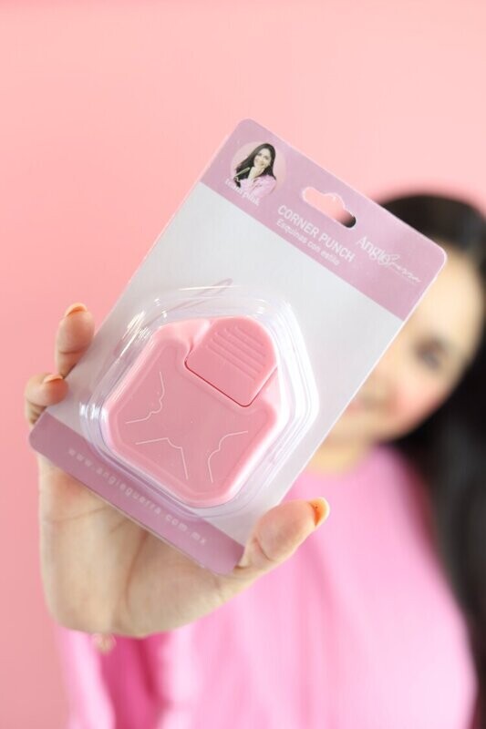 Corner Punch Team Pink ( puntas de formas vintage )