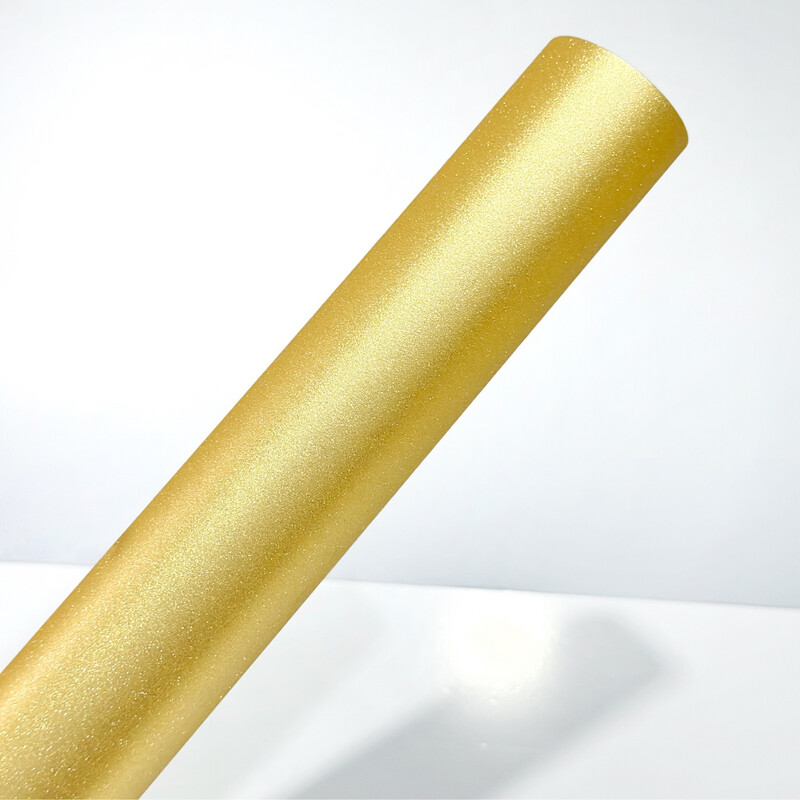Vinil Adhesivo Glitter Texture Gold
