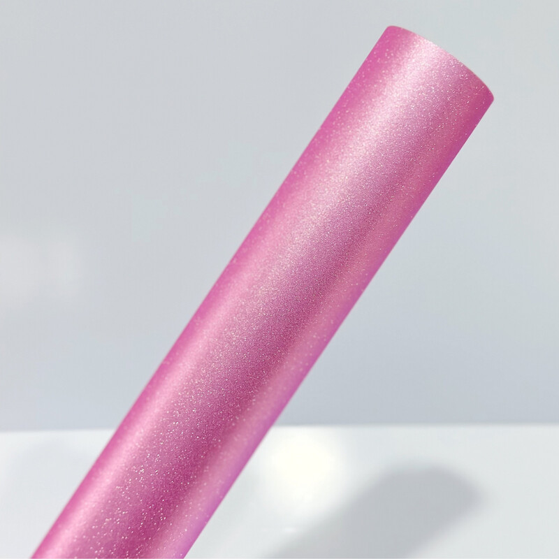 Vinil Adhesivo Glitter Texture Pink