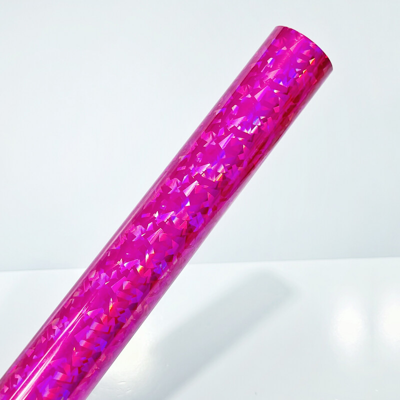 Vinil Adhesivo Vidrio Roto Pink