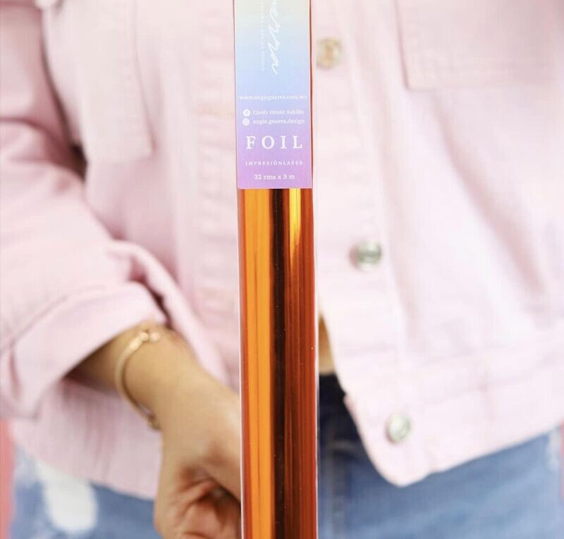 Foil  Naranja Marca ANGIE GUERRA
