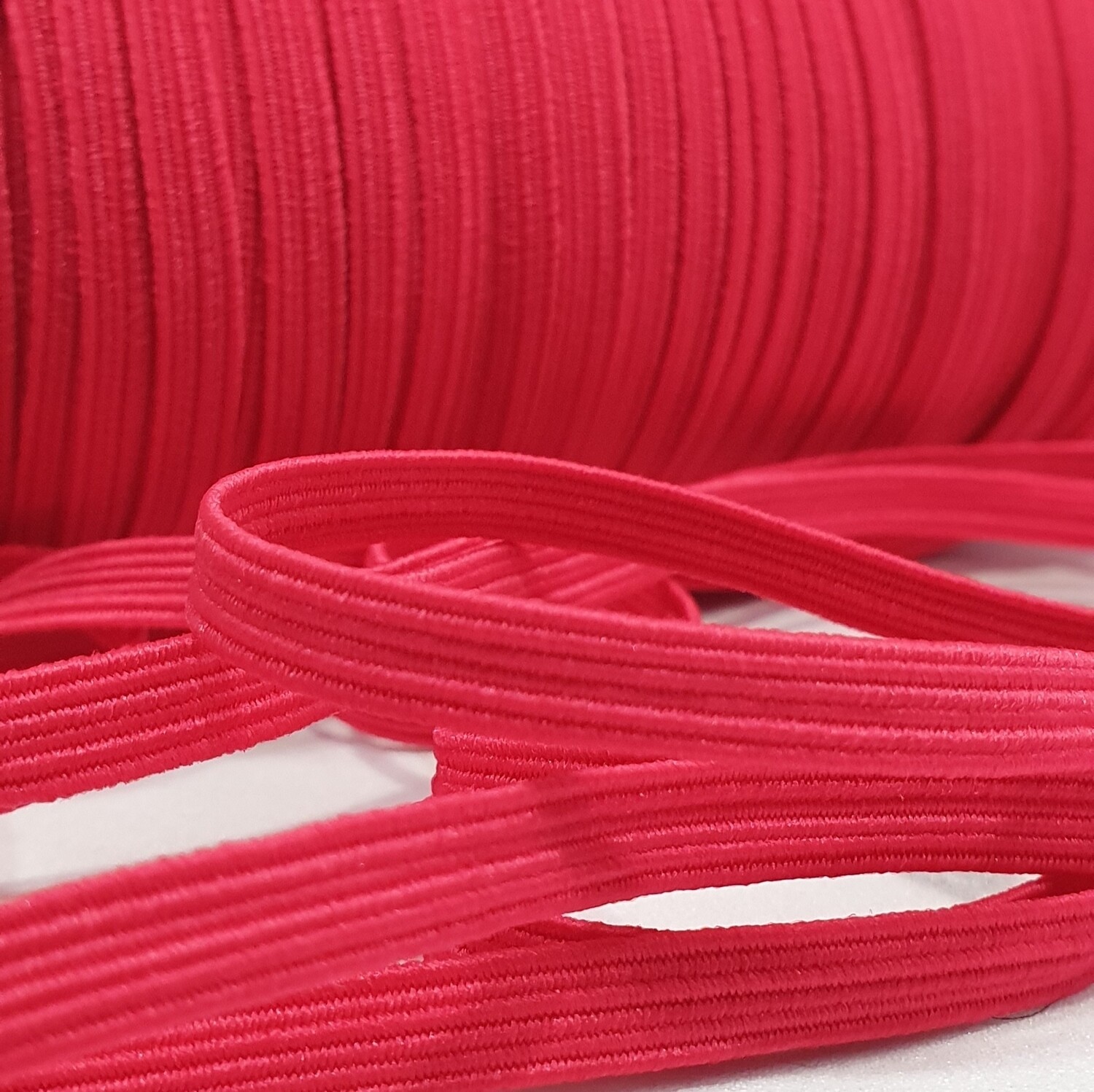 Elástico plano 6mm Color Rosa Neón 5M